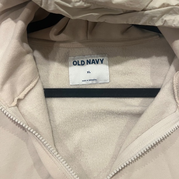 Old Navy Beige Zip-Up Hoodie - Picture 5 of 5
